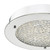 Dar Lighting Dar  PET5250 Peta Polished Chrome Bathroom Flush Light 
