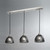 Fran LF2290/3/952 Vetross 3 Light Black Crackle Pendant