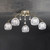 Fran LF2296/5 Jura 5 Light Bronze Semi Flush Fitting