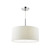 Dar Lighting Dar RON102 Ronda 3 Light Chrome Ceiling Pendant/white shade 