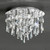 Fran FC5719 Bathroom 4 Light Chrome Flush Fitting