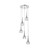 Dar Lighting Dar  LYA0550 Lyall 5 Light Polished Chrome Ceiling Pendant 