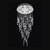 Fran LF2320/6 Shimmer 1 Light LED Chrome Pendant