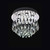 Fran LF2321/6 Shimmer 1 Light LED Chrome Flush Fitting