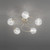 Fran LF2328/5 Gyro 5 Light Bronze Semi Flush Fitting