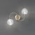 Fran LF2328/2 Gyro 2 Light Bronze Semi Flush Fitting