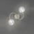 Fran LF2327/2 Gyro 2 Light Satin Nickel Semi Flush