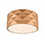 Fran FC5769 Tangent Rose Gold Metal Flush Ceiling Fitting