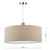Dar Lighting Dar  RON8629 Easy Fit Taupe Pendant 