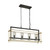 Fran LF2368/4 Bistro Iron/Gold 4 Light Island Chandelier
