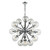 Fran LF2369/18 Reaction Black/Chrome 18 Light Chandelier