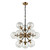 Fran LF2370/12 Reaction Black/Gold 12 Light Chandelier