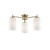 Fran LF2387-3 Decima 3 Light Matt Gold Ceiling Fitting