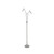 Fran LS219 Lutina 3 Light Chrome/Satin White Floor Lamp