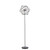 Fran LS225 Vinci 6 Light Chrome/Antique Iron Floor Lamp