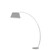 Fran LS226/1172 Extendable Chrome/White Marble Floor Lamp