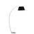 Fran LS227/1173 Standard Satin Nickel/White Floor Lamp