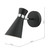 Dar Lighting Dar  ASH0722 Ashworth 1 Light Black And Chrome Wall Light 