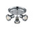 Fran TOPS9043 3 Light Chrome Bathroom Ceiling Spotlight