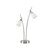 Fran LT982 Lutina 2 Light Chrome Table Lamp