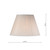 Dar Lighting Dar S1098 Ivory Empire Shade 