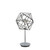 Fran LT996 Vinci 3 Light Chrome/Antique Iron Table Lamp