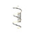 Fran BW096 Vibe Polished Chrome LED Spiral Wall light