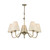 David Hunt Lighting David Hunt HIC0575 Hicks 5 Light Antique Brass Ceiling Pendant