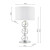 Dar Lighting Dar  INN4250 Innsbruck 1 Light Polished Chrome Table Lamp 