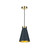 David Hunt Lighting David Hunt HYD0123 Hyde 1 Light Smoke Blue Pendant