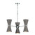 David Hunt Lighting David Hunt HYD06 Hyde 6 Light Pebble Metal Pendant