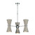 David Hunt Lighting David Hunt HYD06 Hyde 6 Light Pebble Metal Pendant