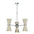 David Hunt Lighting David Hunt HYD06 Hyde 6 Light Pebble Metal Pendant