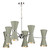 David Hunt Lighting David hunt HYD12 Hyde 12 Light Metal Pendant