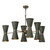 David Hunt Lighting David hunt HYD12 Hyde 12 Light Metal Pendant