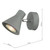 Dar Lighting Diza Matt Grey Single Spotlight