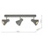 Dar Lighting Diza Matt Grey 3 Light Spotlight Bar