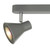 Dar Lighting Diza Matt Grey 3 Light Spotlight Bar