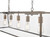 Dar Lighting Academy Antique Copper 5 Light Pendant Bar