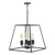 Dar Lighting Academy Black 4 Light Lantern
