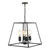 Dar Lighting Academy Black 4 Light Lantern
