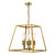 Dar Lighting Academy Natural Brass 4 Light Lantern