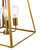 Dar Lighting Academy Natural Brass 4 Light Lantern