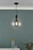 Dar Lighting Zula Black And Clear Glass 1 Light Single Pendant
