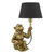 Dar Lighting Zira Gold Table Lamp Monkey With Shade