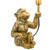 Dar Lighting Zira Gold Table Lamp Monkey With Shade