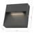 Dar Lighting Yukon Anthracite LED Square Eyelid Outdoor Wall Light IP65