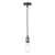 Dar Lighting Waco Antique Brass Matt Black Single E27 Suspension