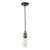 Dar Lighting Waco Black Chrome Matt Black Single E27 Suspension