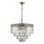 Dar Lighting Vyana Antique Brass Crystal 4 Light Pendant